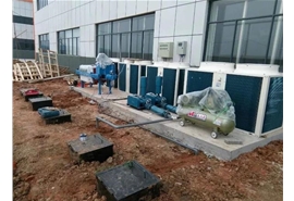 地埋污水處理現場